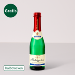 Muttertags-Set mit Blumenstrauß, Teddybär, Sekt sowie mit Vase & Teddy Bär & Rotkäppchen Sekt
