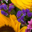 Flower Bouquet Farbenfroh with vase & 3 Ferrero Giotto