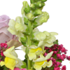 Blumenstrauß Sommerfreude mit Vase & Ferrero Giotto 3er