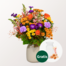 Blumenstrauß Bunter Sommer mit Vase & Ferrero Giotto 3er