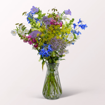 Flower Bouquet Sommerglück mit vase & 3 Ferrero Giotto