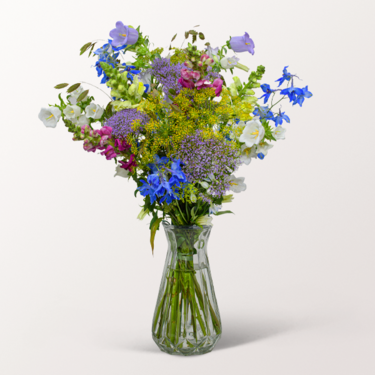 Flower Bouquet Sommerglück with vase & 3 Ferrero Giotto