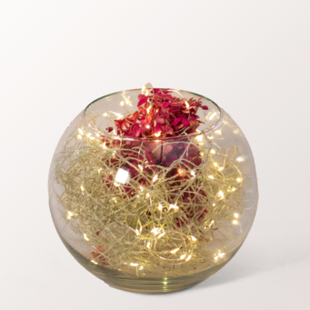 Lichtertraum im Glas