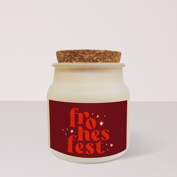 Kerze „frohes fest“