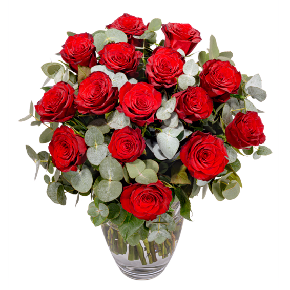 Roter Premiumrosenstrauß