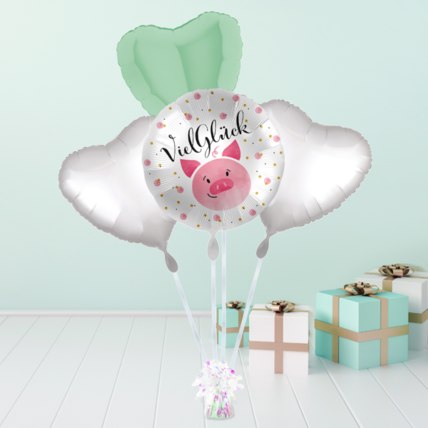 Heliumballon-Geschenk „Viel Glück“