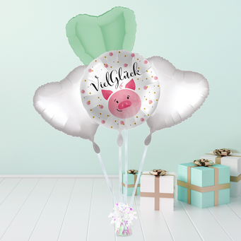 Heliumballon-Geschenk „Viel Glück“