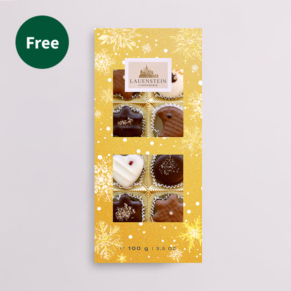 Flower Bouquet Sweet Christmas with vase & Flowercard & Lauenstein Specialties