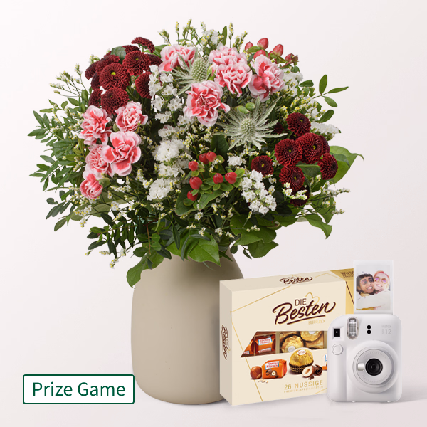 Flower Bouquet Winterlichtung with vase