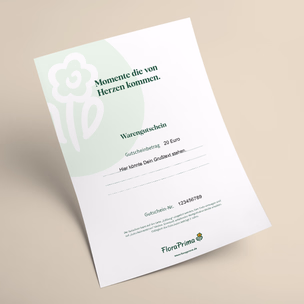 Digitaler Blumengutschein Neutral