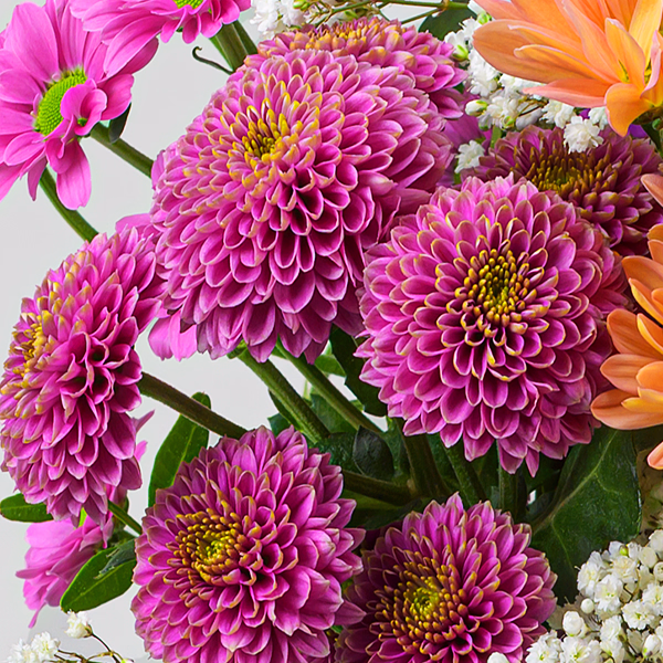 Flower Bouquet Frühlingsglanz with vase & 3 Ferrero Giotto