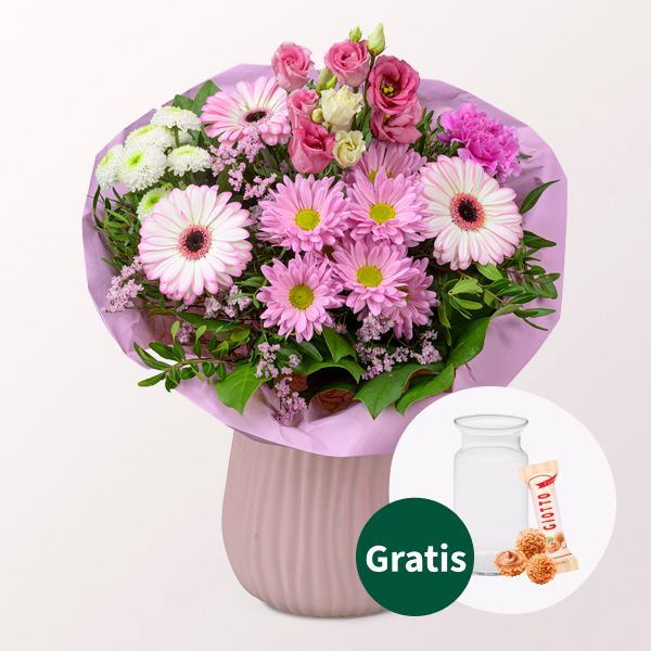 Blumenstrauß Süßer Traum mit Vase