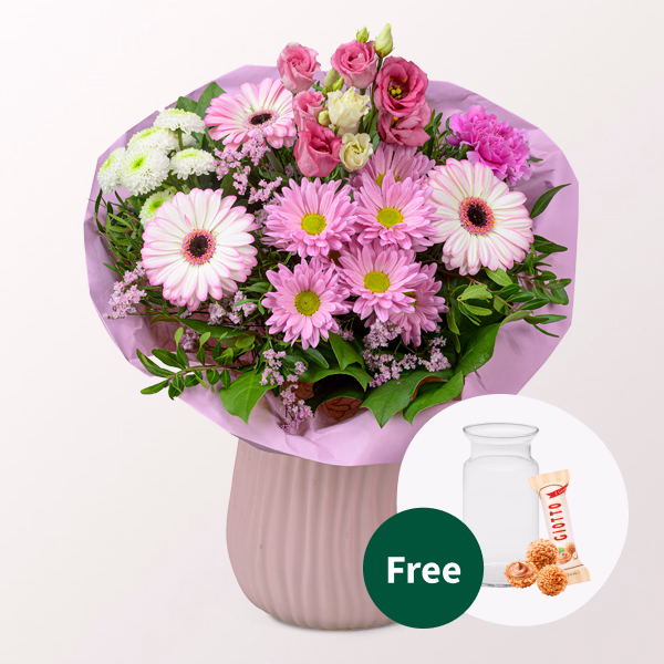 Flower Bouquet Süßer Traum with vase