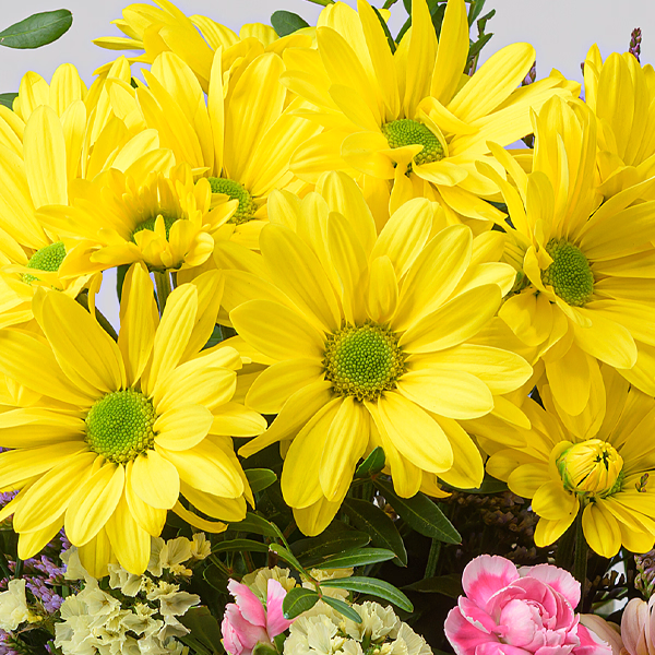 Flower Bouquet Frühlingsschatz with vase & 3 Ferrero Giotto