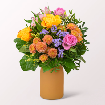 Blumenstrauß Frühjahrszauber mit Vase