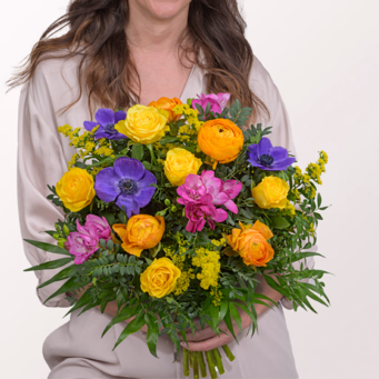 Premiumstrauß Frühlingssensation mit Premiumvase