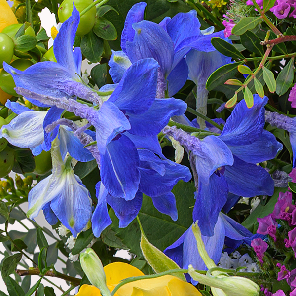 Premium Bouquet Märchengarten with Premium Vase & 3 Ferrero Giotto