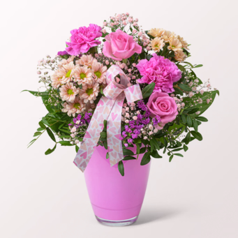 Blumenstrauß Herzensgruß mit Vase