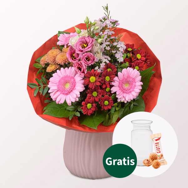 Blumenstrauß Pure Freude mit Vase