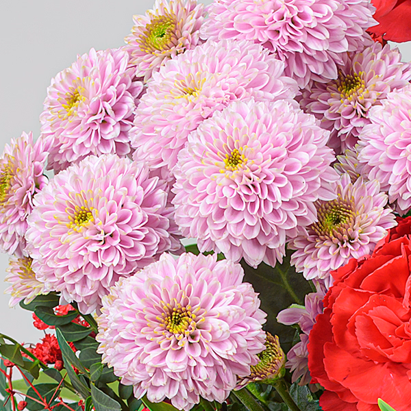 Flower Bouquet For Ever with vase & 3 Ferrero Giotto