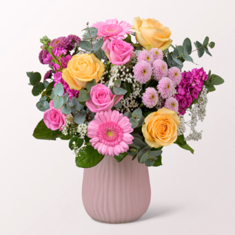 Blumenstrauß Lullaby mit Vase