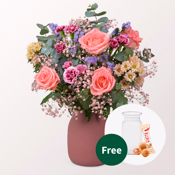 Flower Bouquet Blütenschönheit with vase