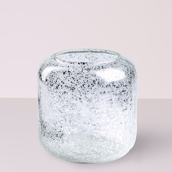 Glass Vase silver