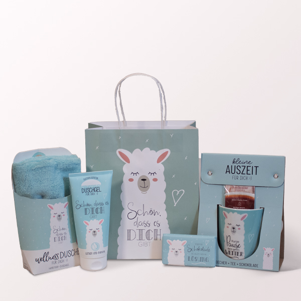 Gift Box Alpaca Wellness Moments „Schön, dass es dich gibt“