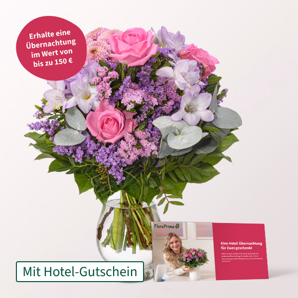 Blumenstrauß Zauberhaft & Hotelgutschein