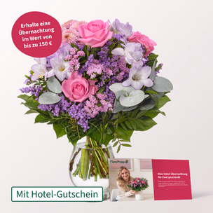 Blumenstrauß Zauberhaft & Hotelgutschein