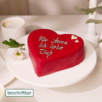 Konditoren-Herztorte, beschriftbar