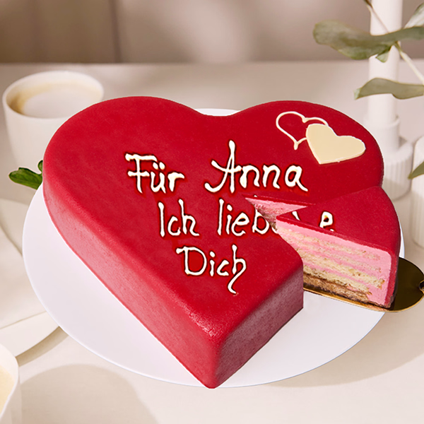 Konditoren-Herztorte, beschriftbar
