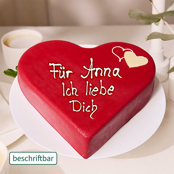 Konditoren-Herztorte, beschriftbar