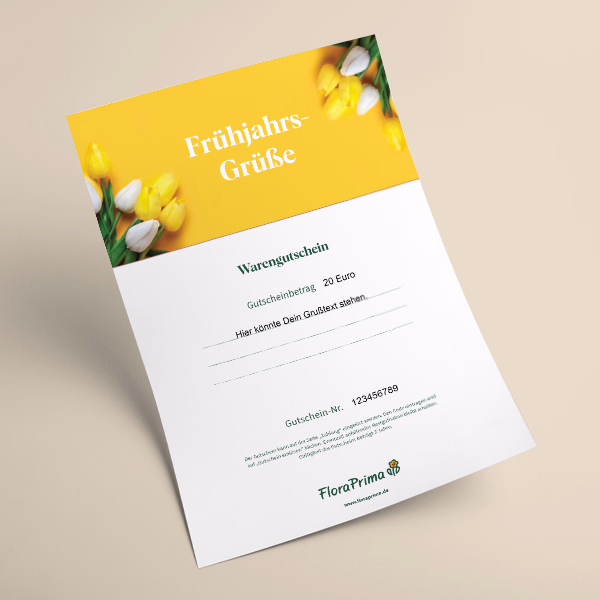 Digitaler Blumengutschein „Frühjahrs-Grüße“