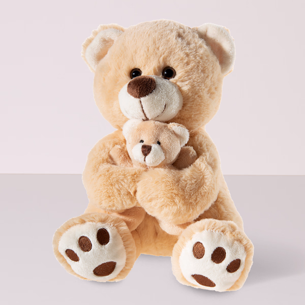 Teddy Bear with baby (25 cm)