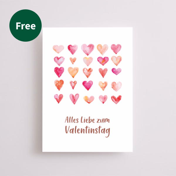 Greeting Card „Alles Liebe zum Valentinstag“
