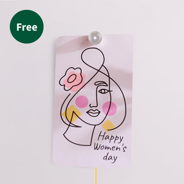 Flowercard „Happy Women's day“