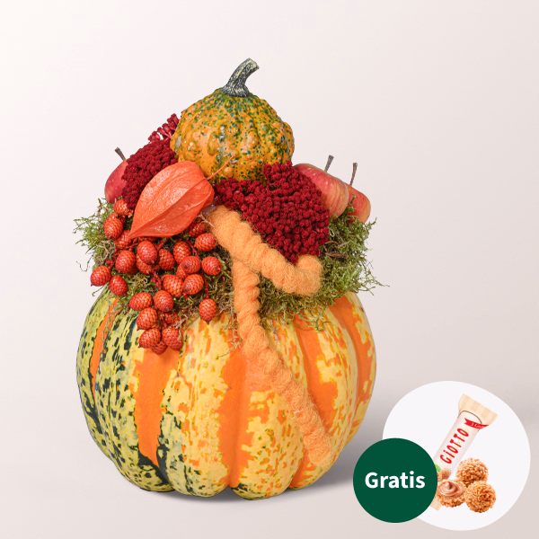 Arrangement Herbstleuchten mit Halloren Kugeln