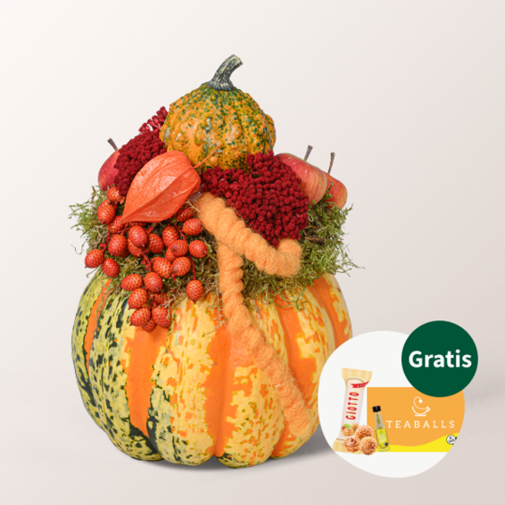 Arrangement Herbstleuchten mit Teaballs & Ferrero Giotto 3er