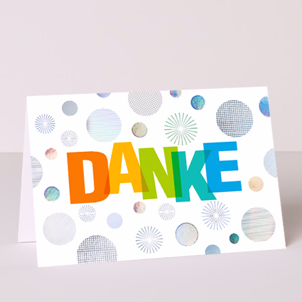 Motivkarte „Danke“