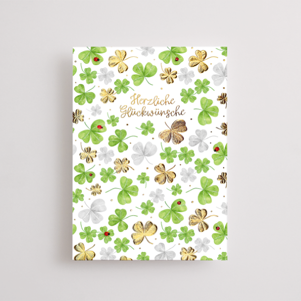 Motivkarte „Herzliche Glückwünsche“
