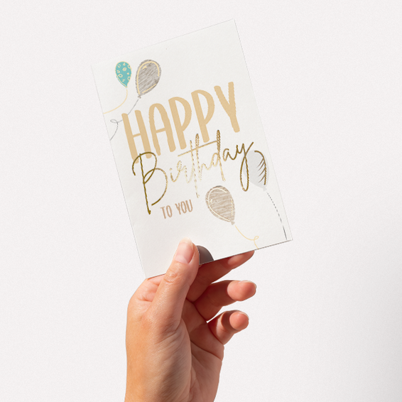 Motivkarte „Happy Birthday to you“