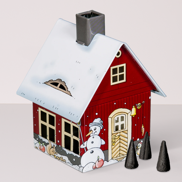 Räucherhäuschen inkl. Räucherkerzen