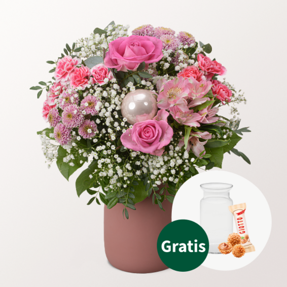 Blumenstrauß Wintermärchen mit Vase