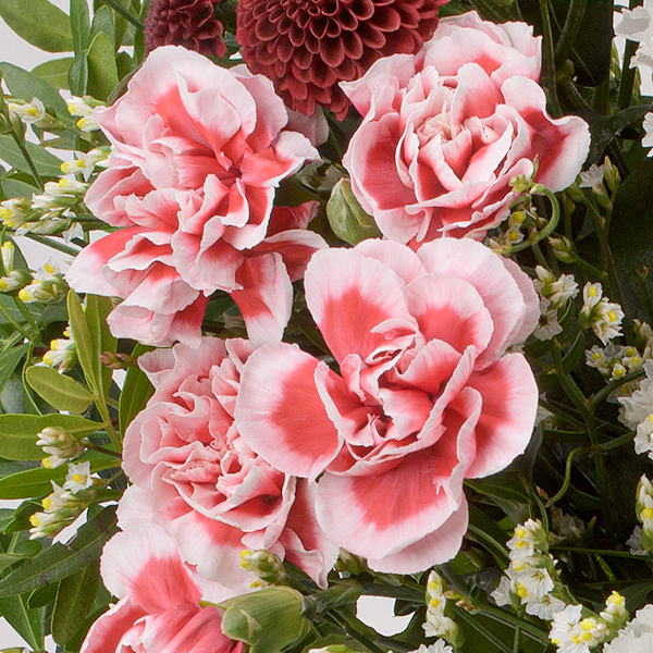 Flower Bouquet Winterlichtung with vase & 3 Ferrero Giotto