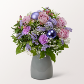 Flower Bouquet Winterhauch with vase & 3 Ferrero Giotto