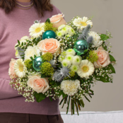 Premiumstrauß Wintertraum mit Premiumvase & Ferrero Giotto 3er