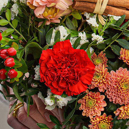 Blumenmix Winterflirt mit Ferrero Giotto 3er