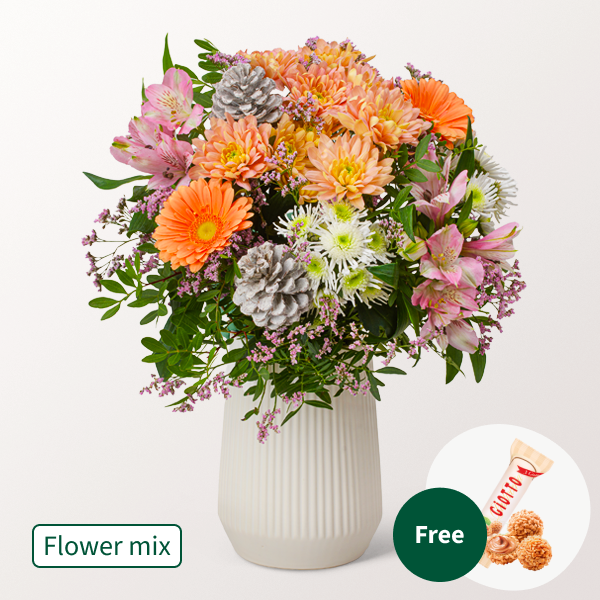Flower Mix Blumenfreude with 3 Ferrero Giotto
