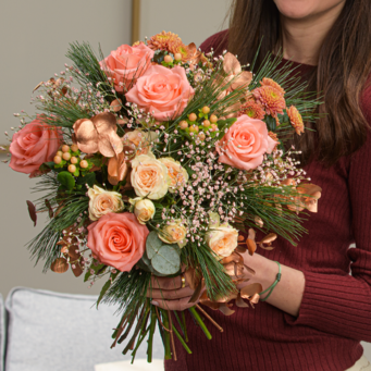 Blumenmix Warm Hug mit Ferrero Giotto 3er